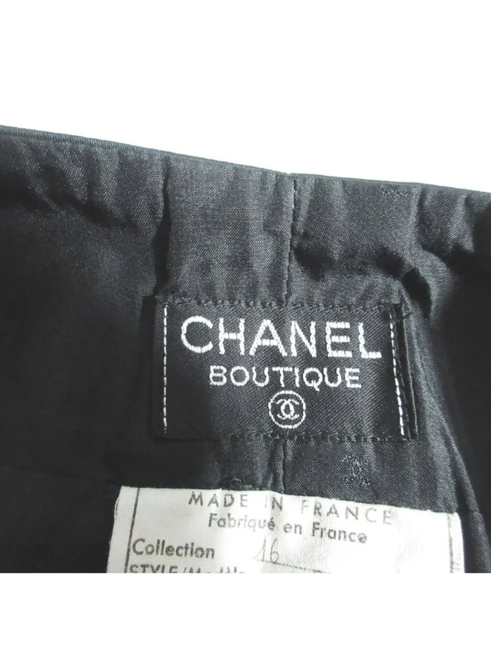 Chanel Vintage Gold Button Mini Skirt 34 Black